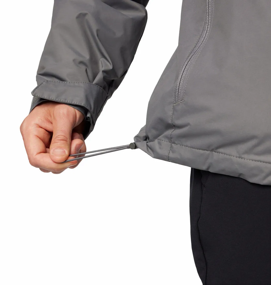 Columbia Men Grey Omni-Tech Tunnel Falls II Inetrchangeable Jacket