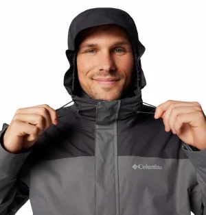 Columbia Men Grey Omni-Tech Tunnel Falls II Inetrchangeable Jacket