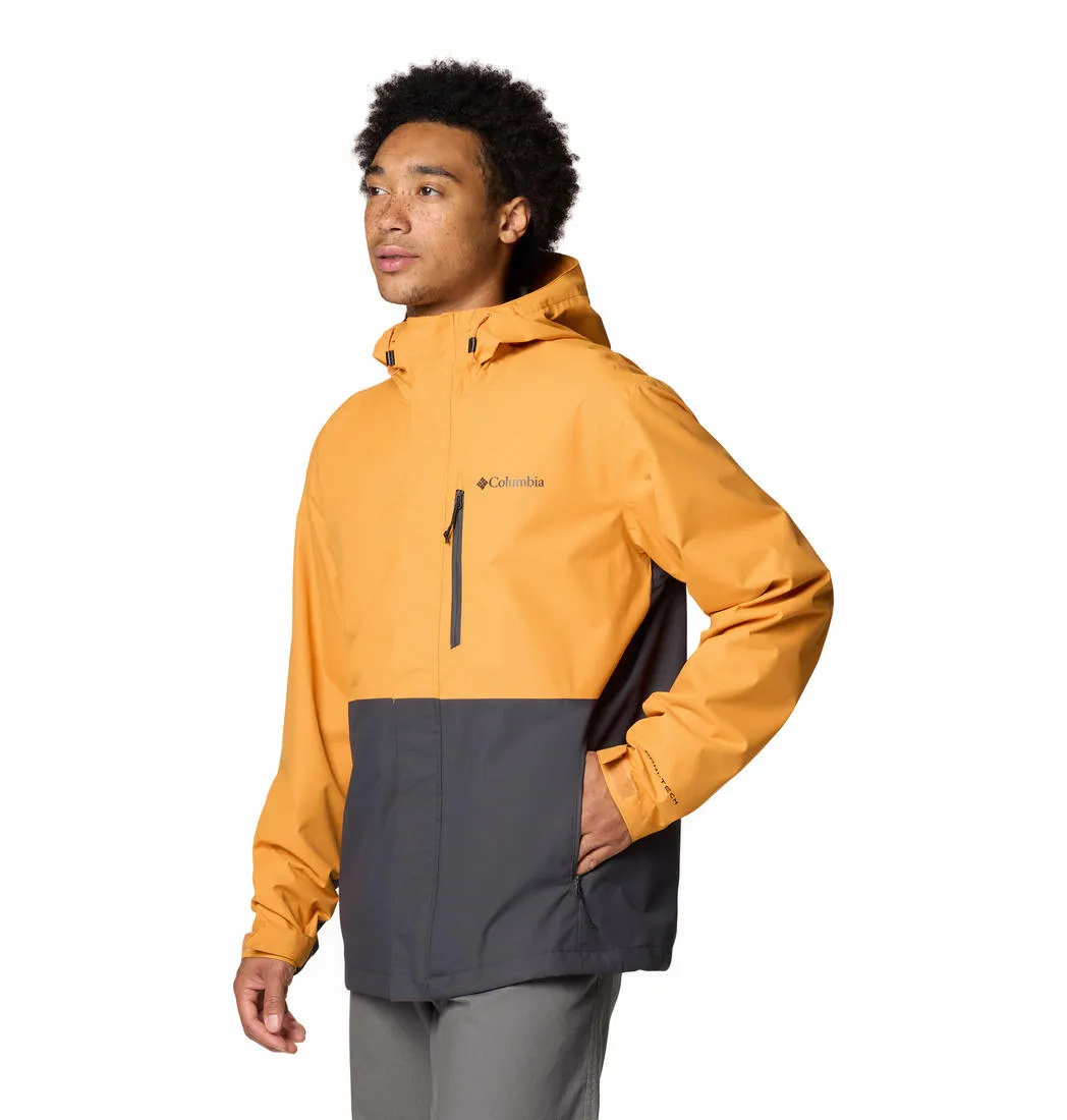Columbia Men Orange Omni-Tech Hikebound II Waterproof Rain Jacket