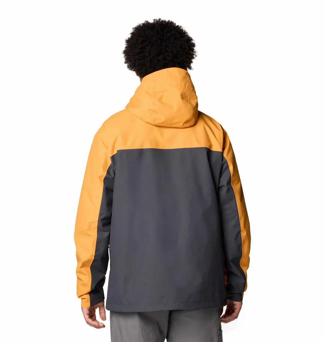 Columbia Men Orange Omni-Tech Hikebound II Waterproof Rain Jacket