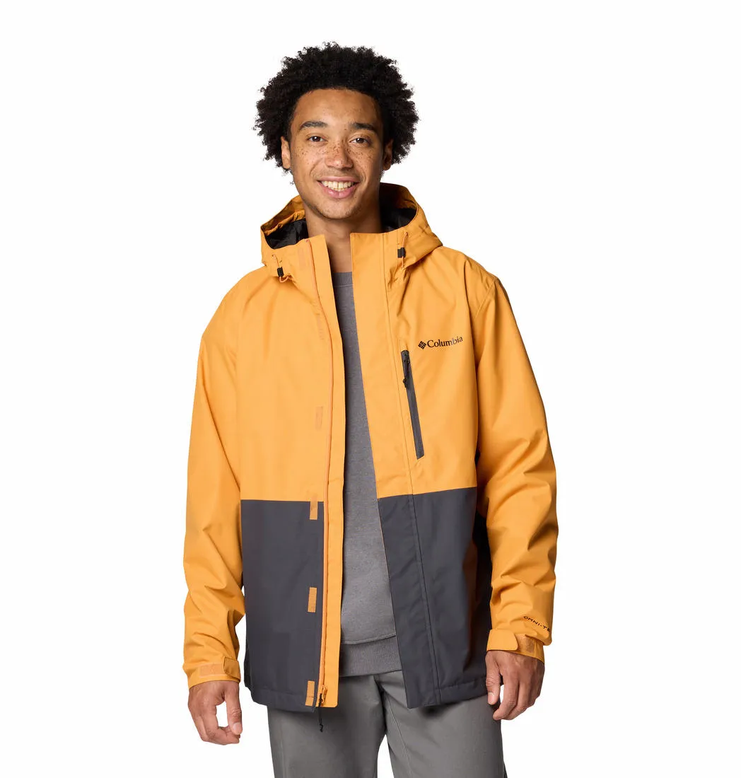 Columbia Men Orange Omni-Tech Hikebound II Waterproof Rain Jacket