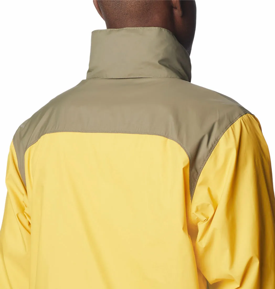 Columbia Men Yellow Omni-Shield Glennaker Lake Rain Waterproof Rain Jacket