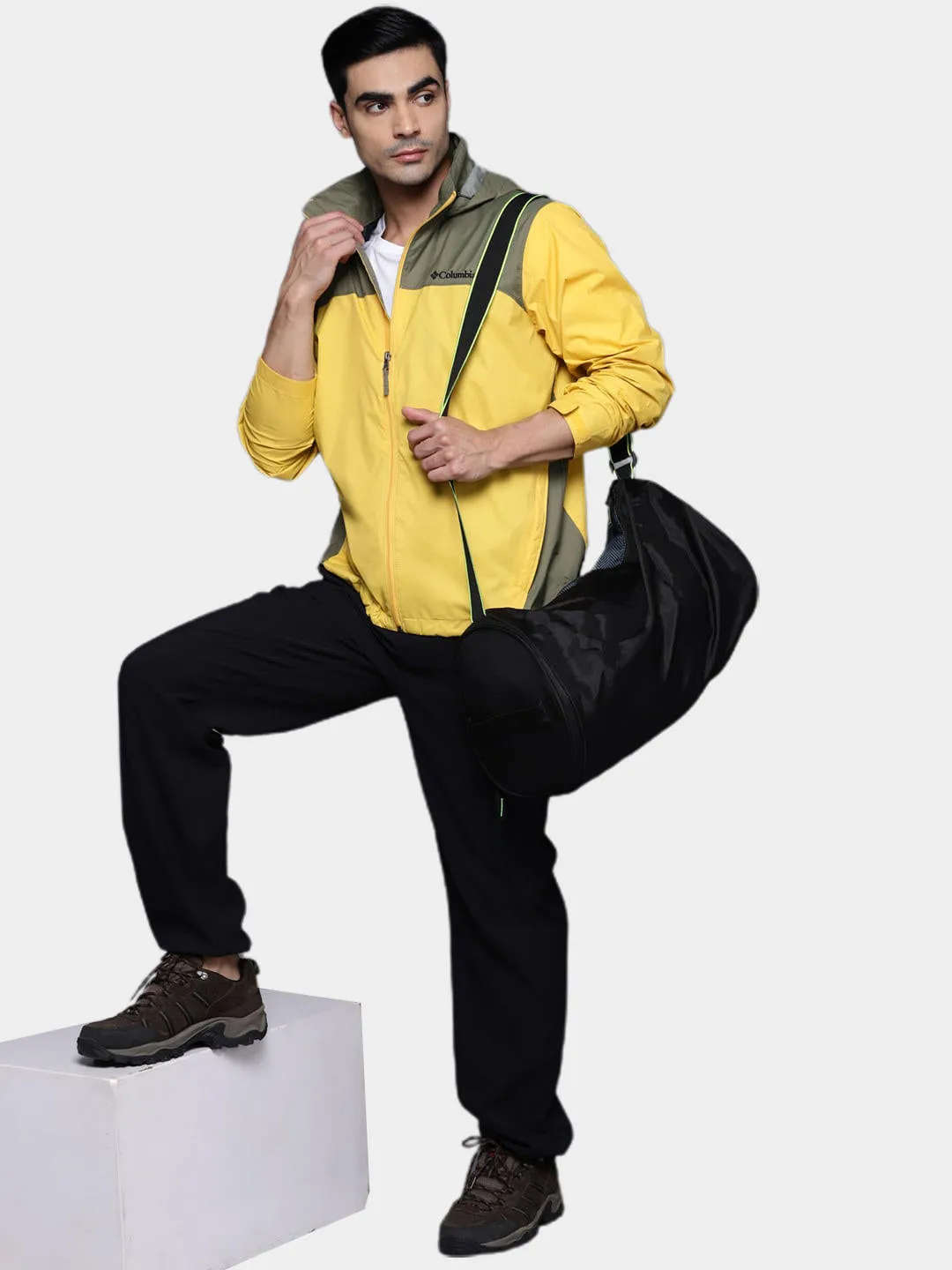 Columbia Men Yellow Omni-Shield Glennaker Lake Rain Waterproof Rain Jacket