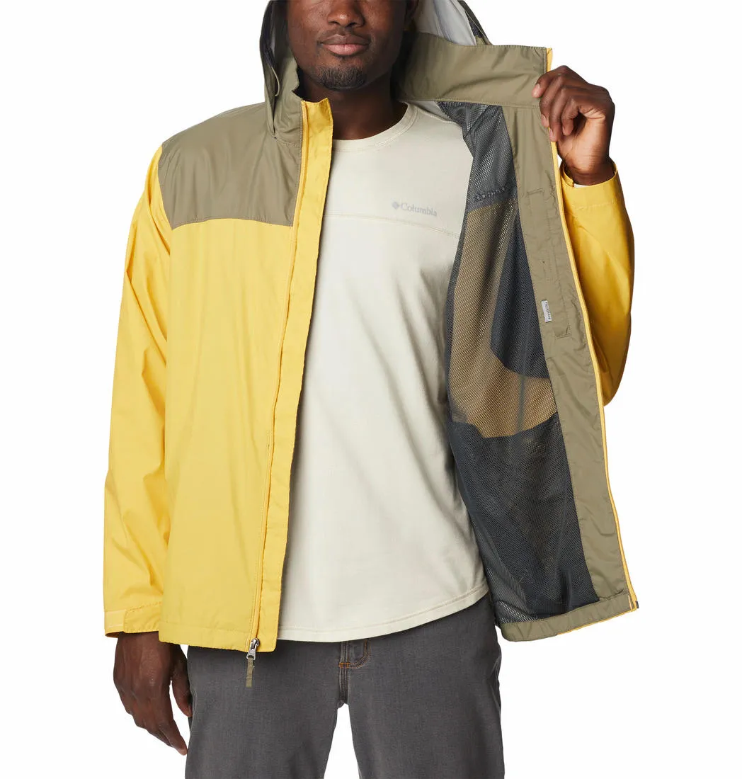 Columbia Men Yellow Omni-Shield Glennaker Lake Rain Waterproof Rain Jacket