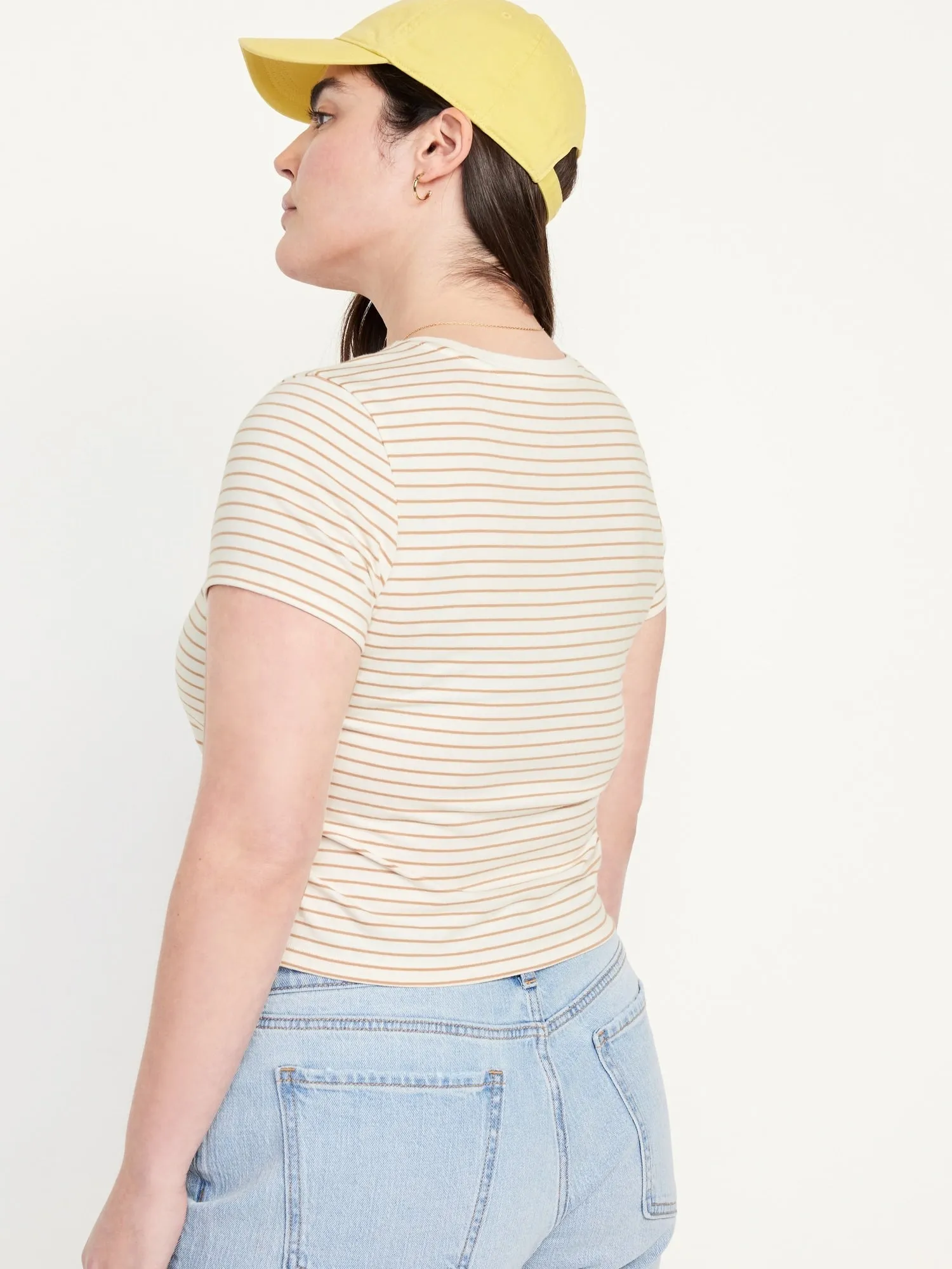 Cropped Slim-Fit T-Shirt for Women