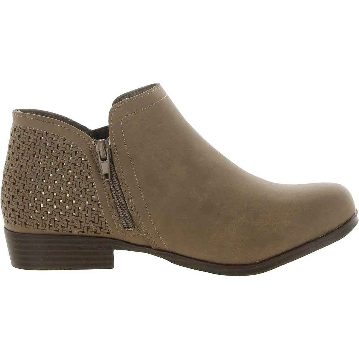 Darlette Girls Faux Leather Perforated Ankle Boots