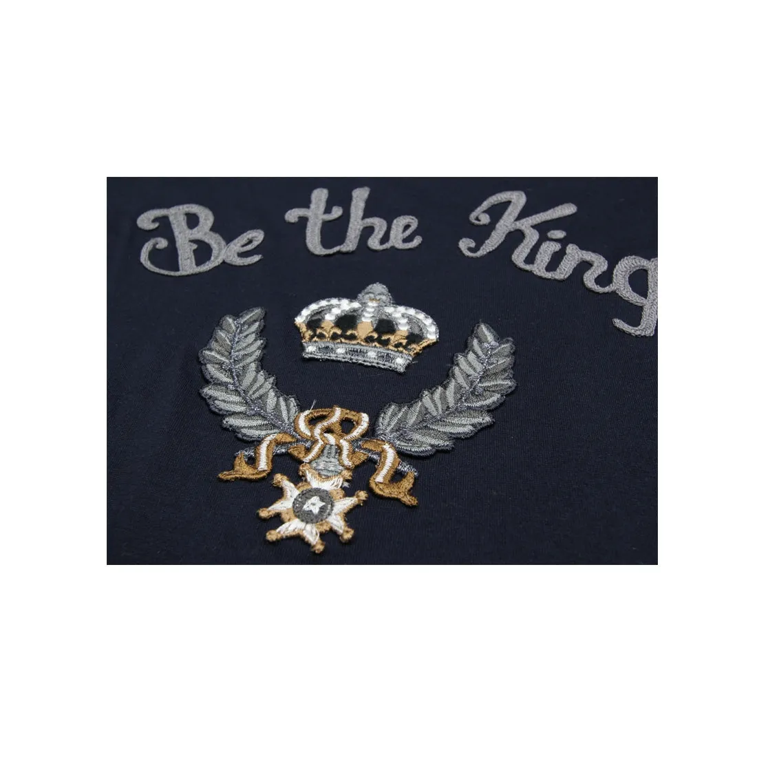 Dolce & Gabbana Kids Be the King Navy Top