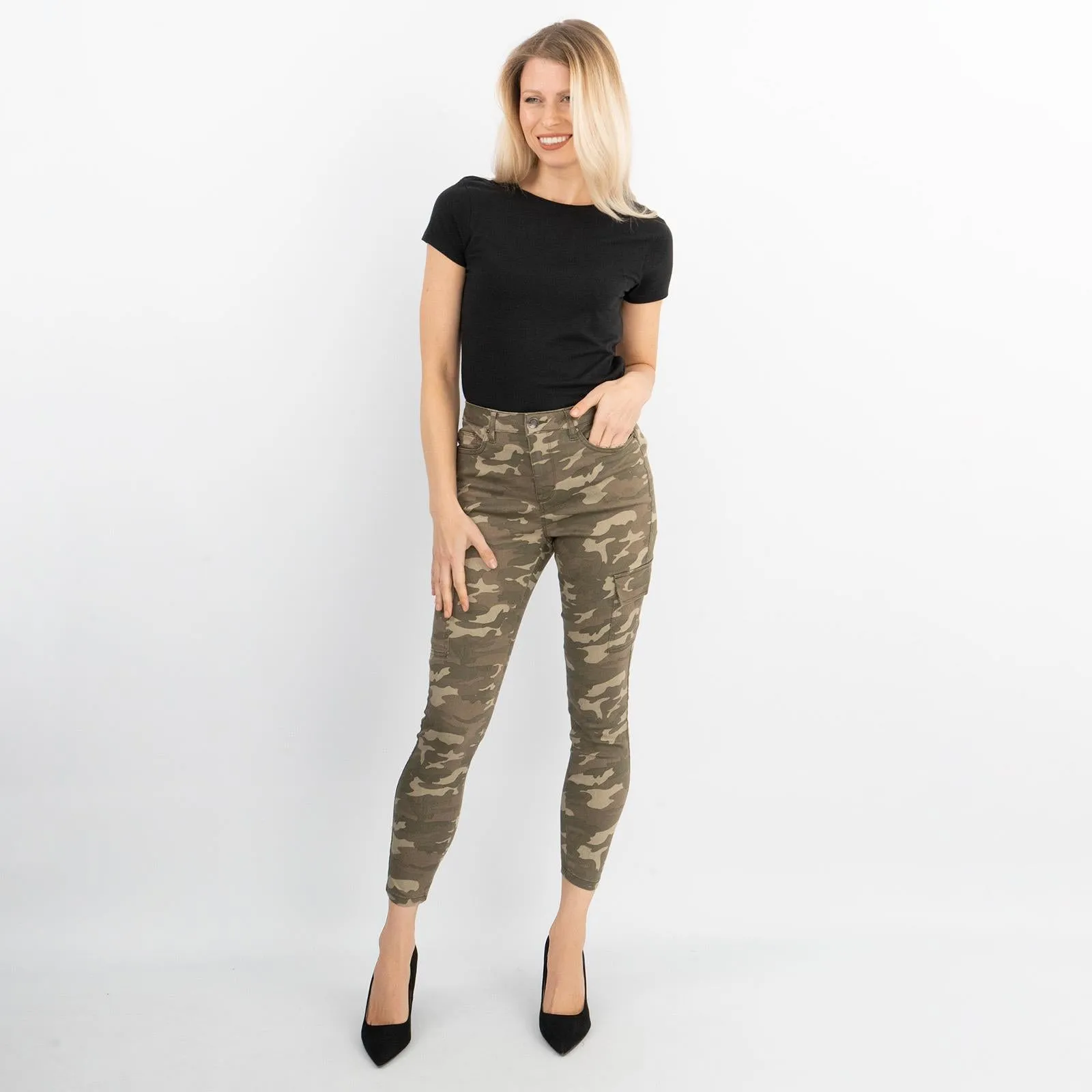 Dorothy Perkins Frankie Camo Jeans Skinny  Cargo Style with Stretch