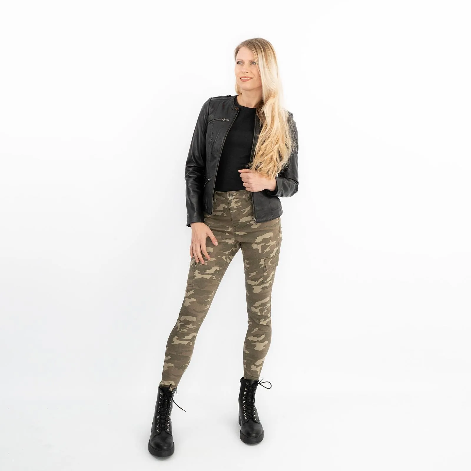 Dorothy Perkins Frankie Camo Jeans Skinny  Cargo Style with Stretch