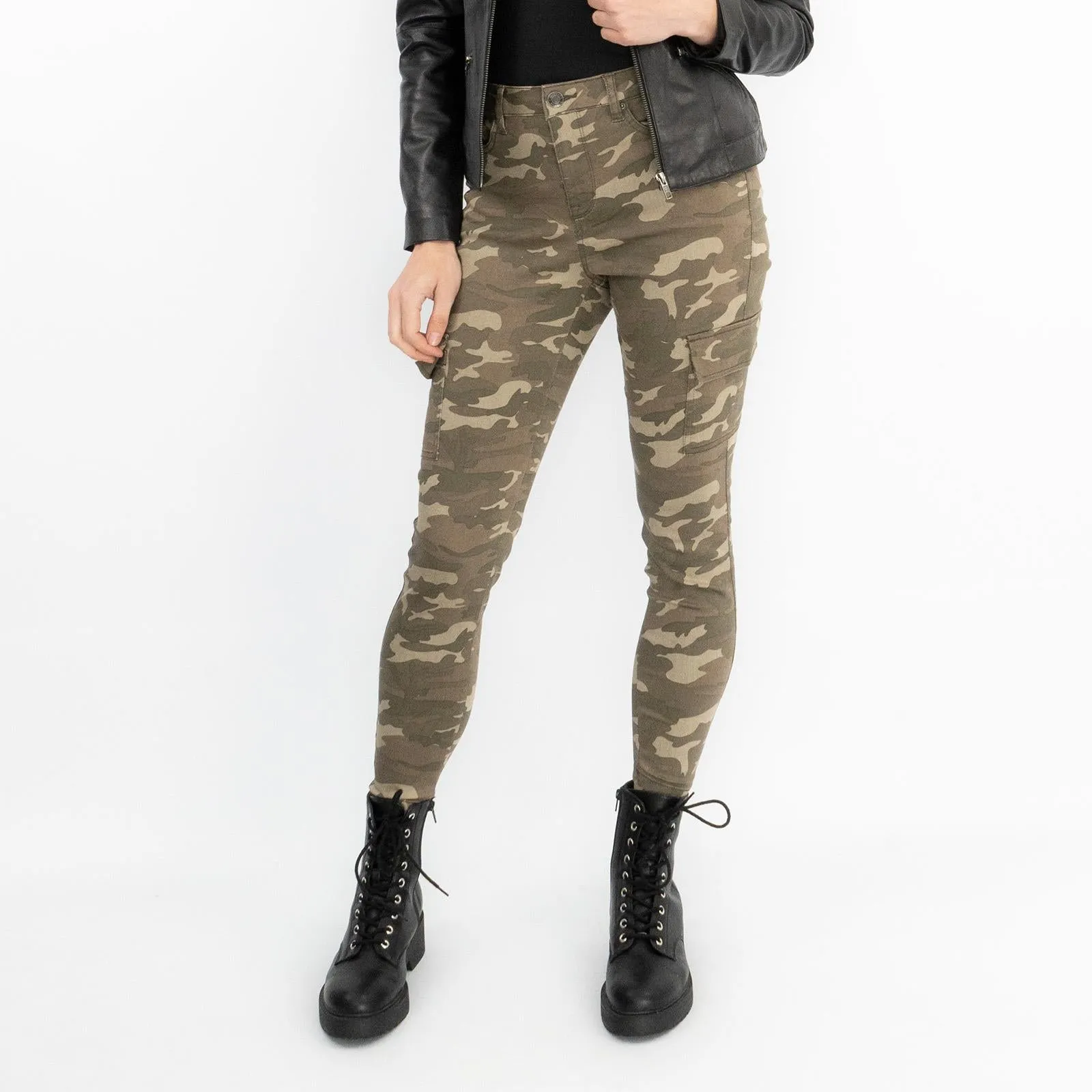 Dorothy Perkins Frankie Camo Jeans Skinny  Cargo Style with Stretch
