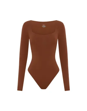 Elemental L Square Bodysuit - Brown
