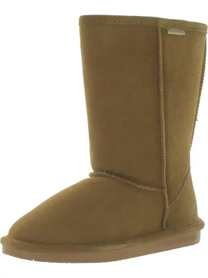Emma Tall Youth Girls Suede Pull On Winter & Snow Boots