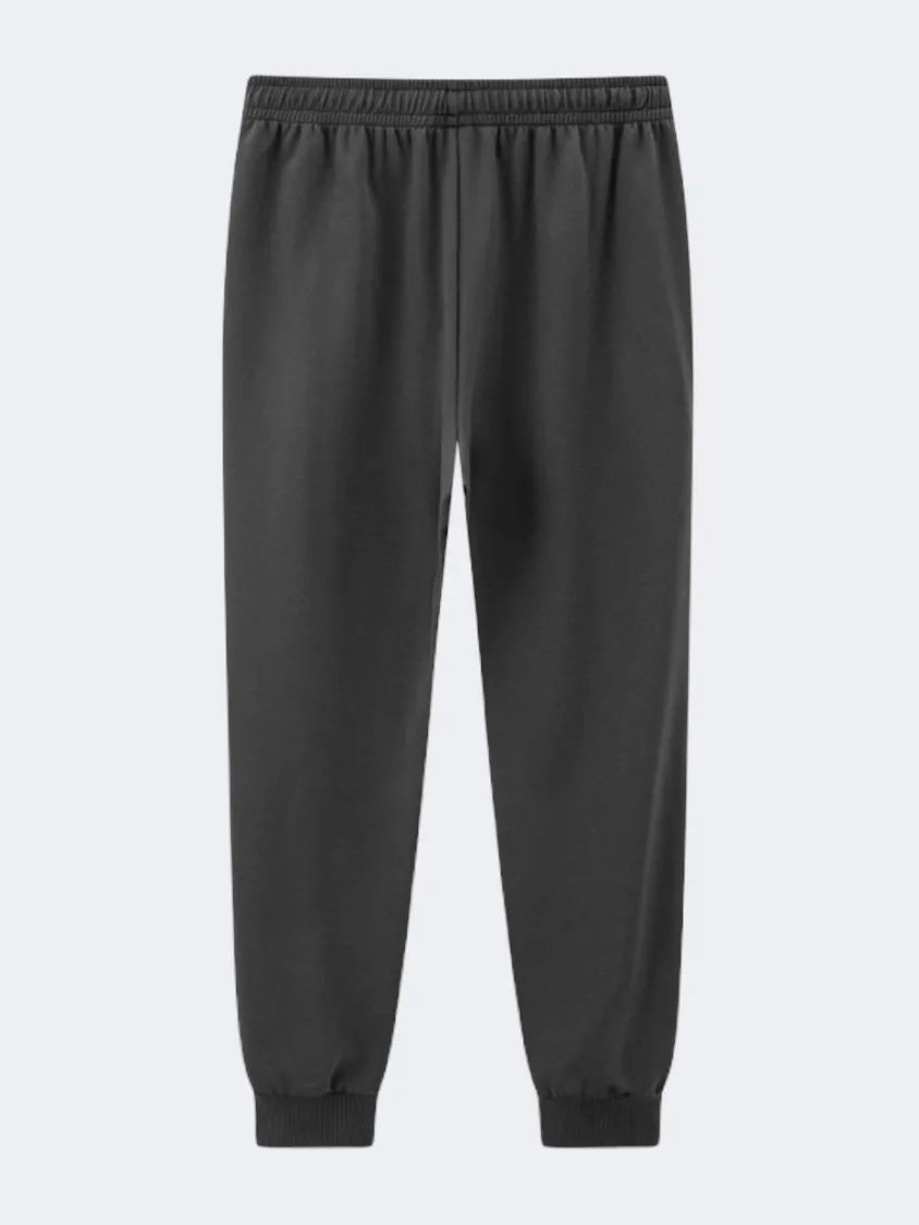 Erke Knitted Cropped Men Training Pant Dark Grey