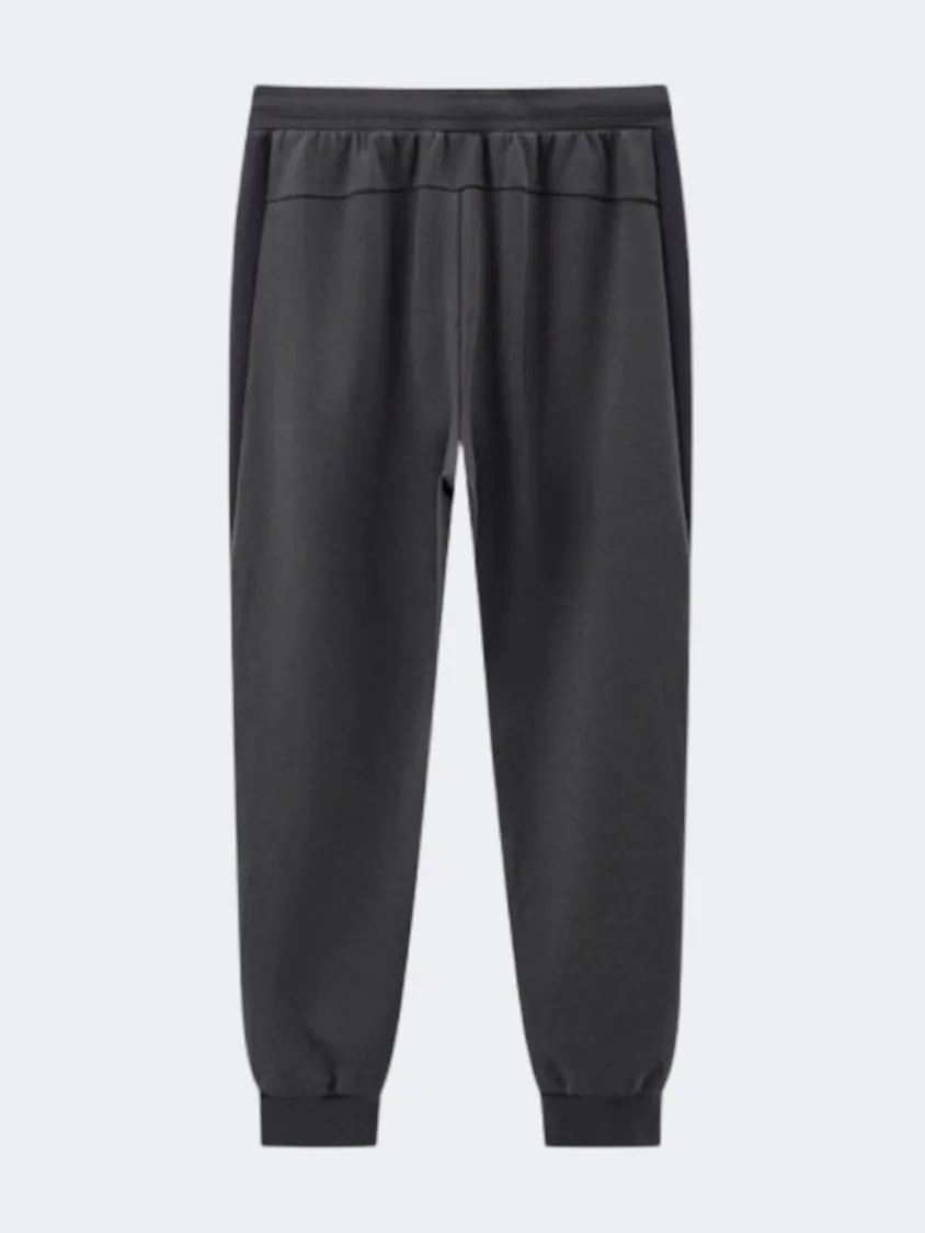 Erke Knitted Cropped Men Training Pant Dark Grey
