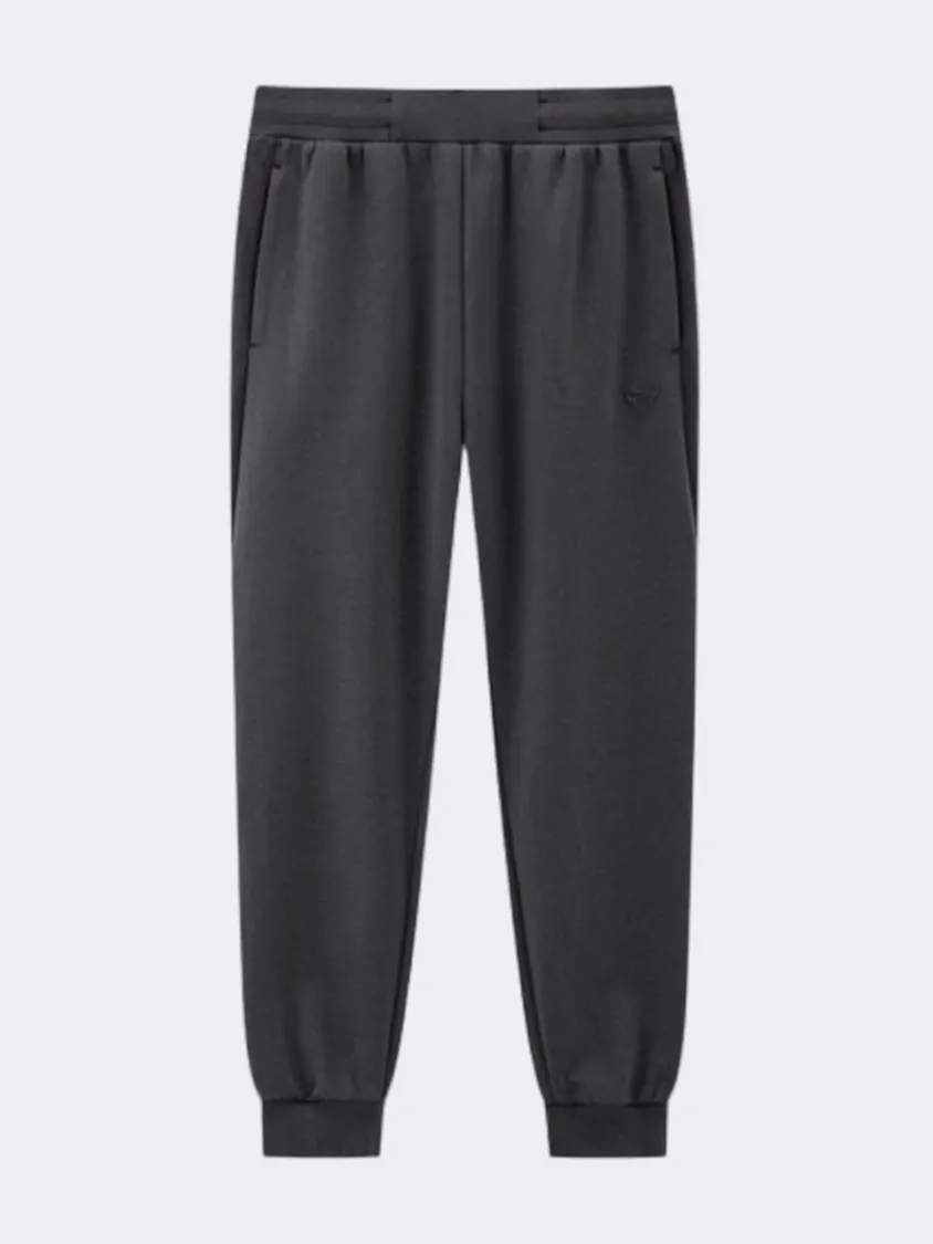 Erke Knitted Cropped Men Training Pant Dark Grey