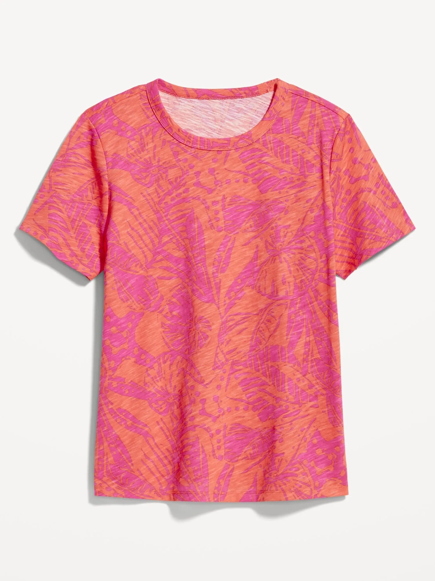 EveryWear Printed Slub-Knit T-Shirt For Women