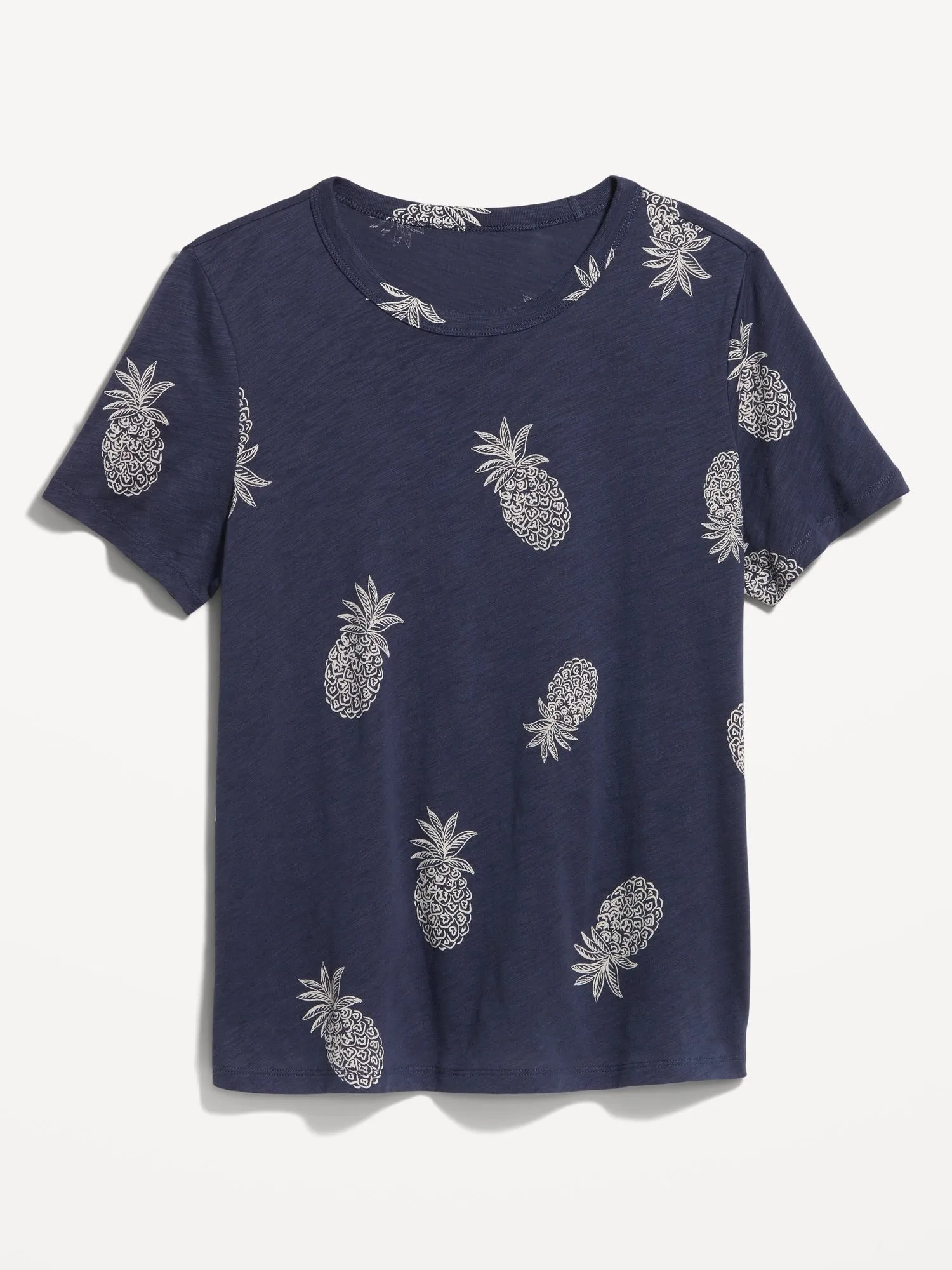 EveryWear Printed Slub-Knit T-Shirt For Women