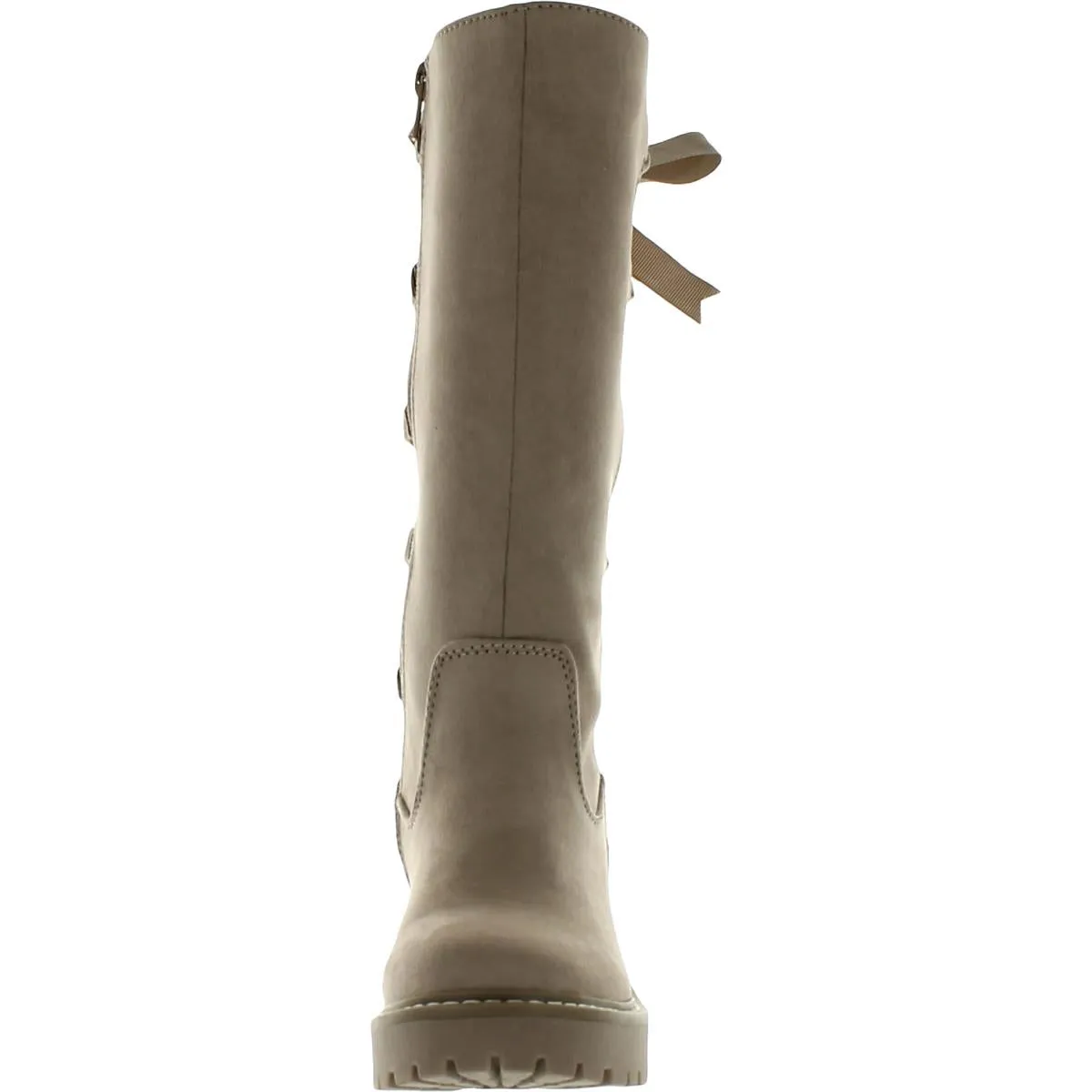 Fiddler Girls Faux Suede Lace-Up Knee-High Boots