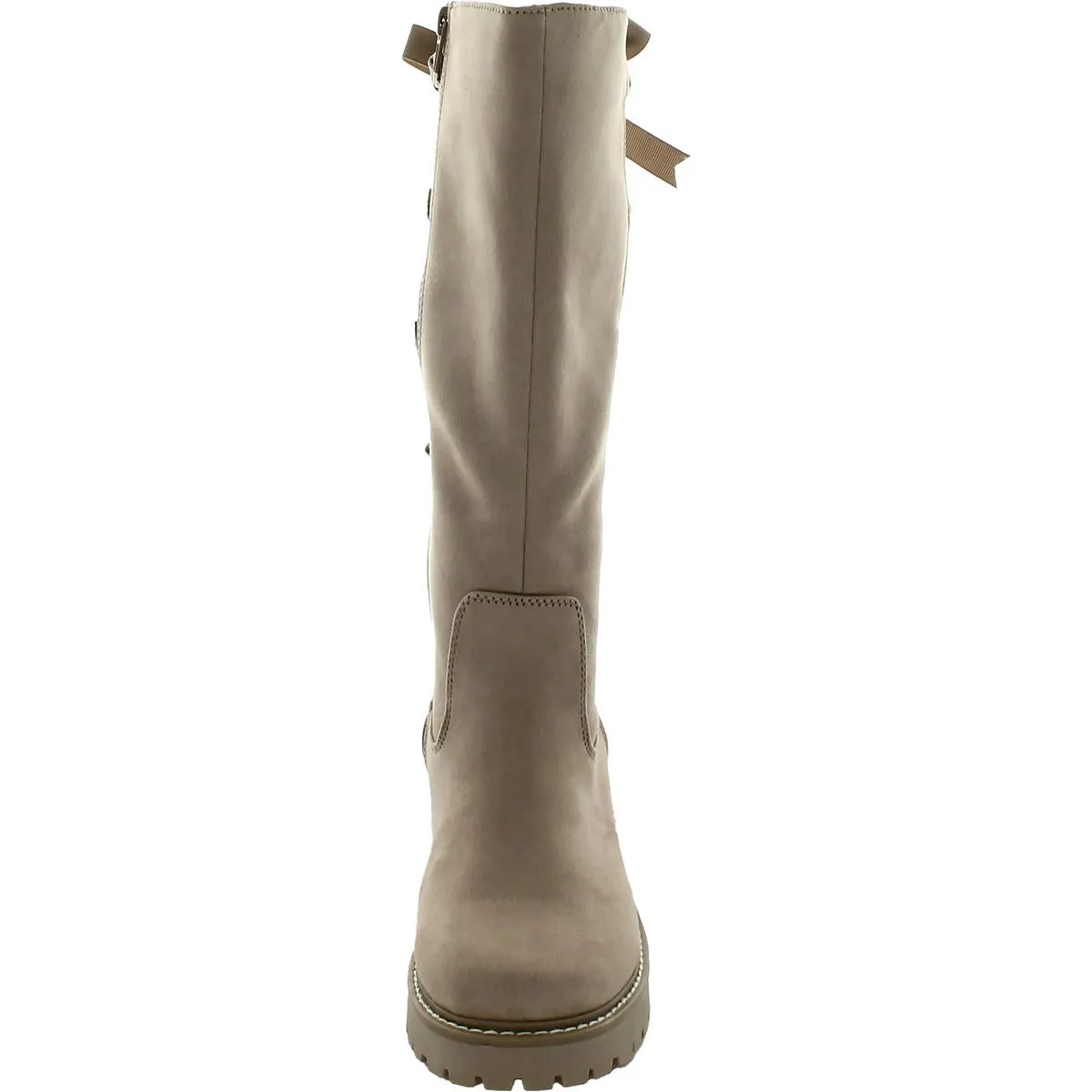 Fiddler Girls Faux Suede Lace-Up Knee-High Boots