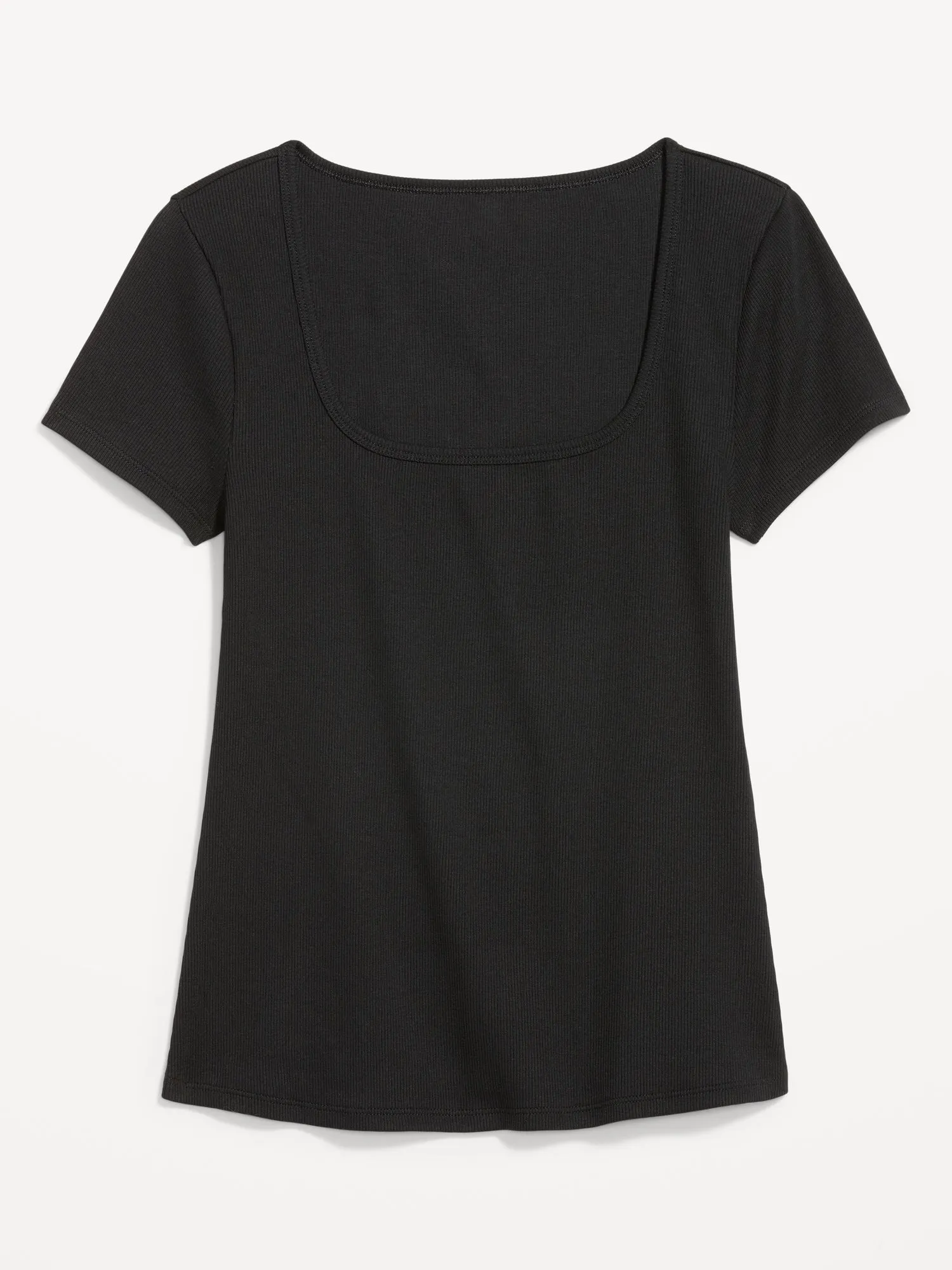 Fitted Rib-Knit T-Shirt for Women