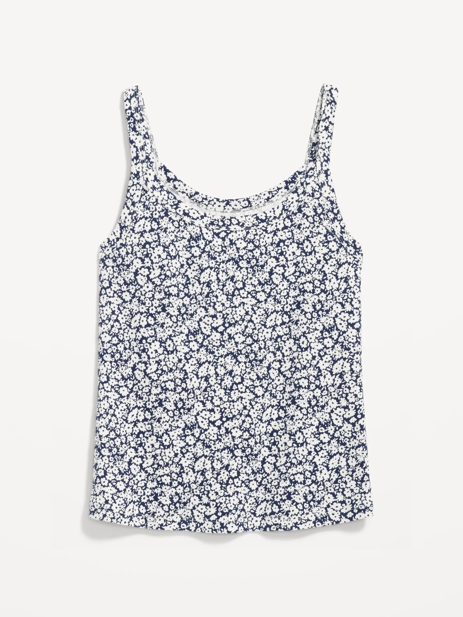 Fitted Rib-Knit Tank Top for Women