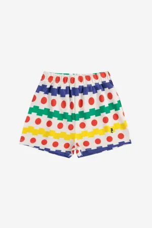 Geometric Waffle Shorts (Kids)