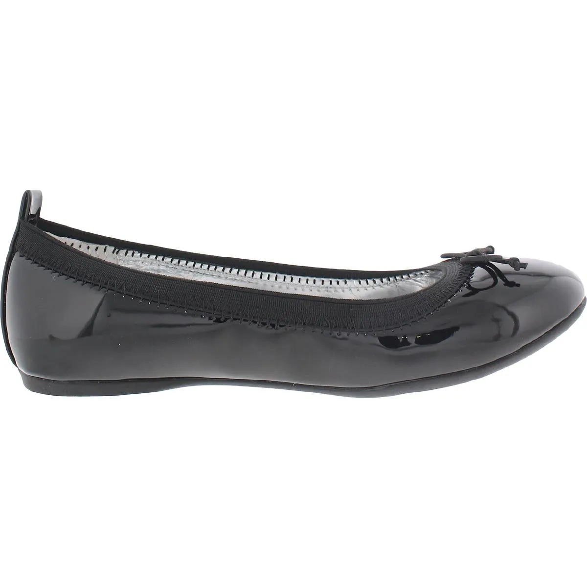 Girls Patent Leather Bow Ballet Flats
