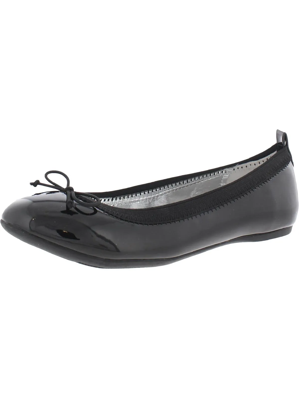 Girls Patent Leather Bow Ballet Flats