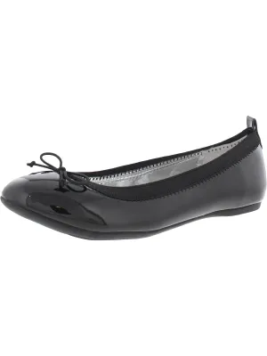 Girls Patent Leather Bow Ballet Flats