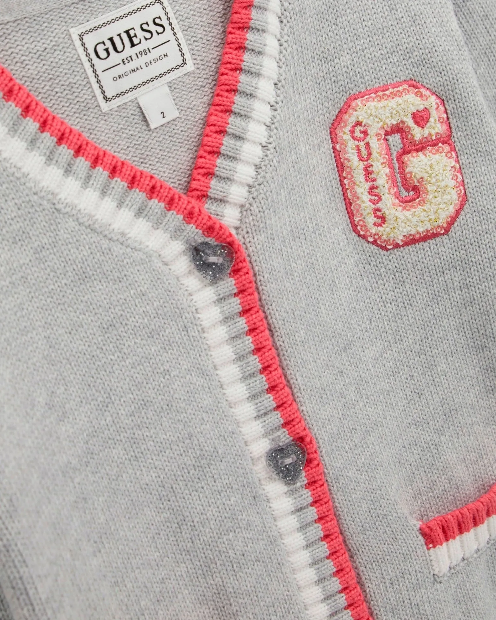Grey Long Sleeve Cardigan (27) Guess