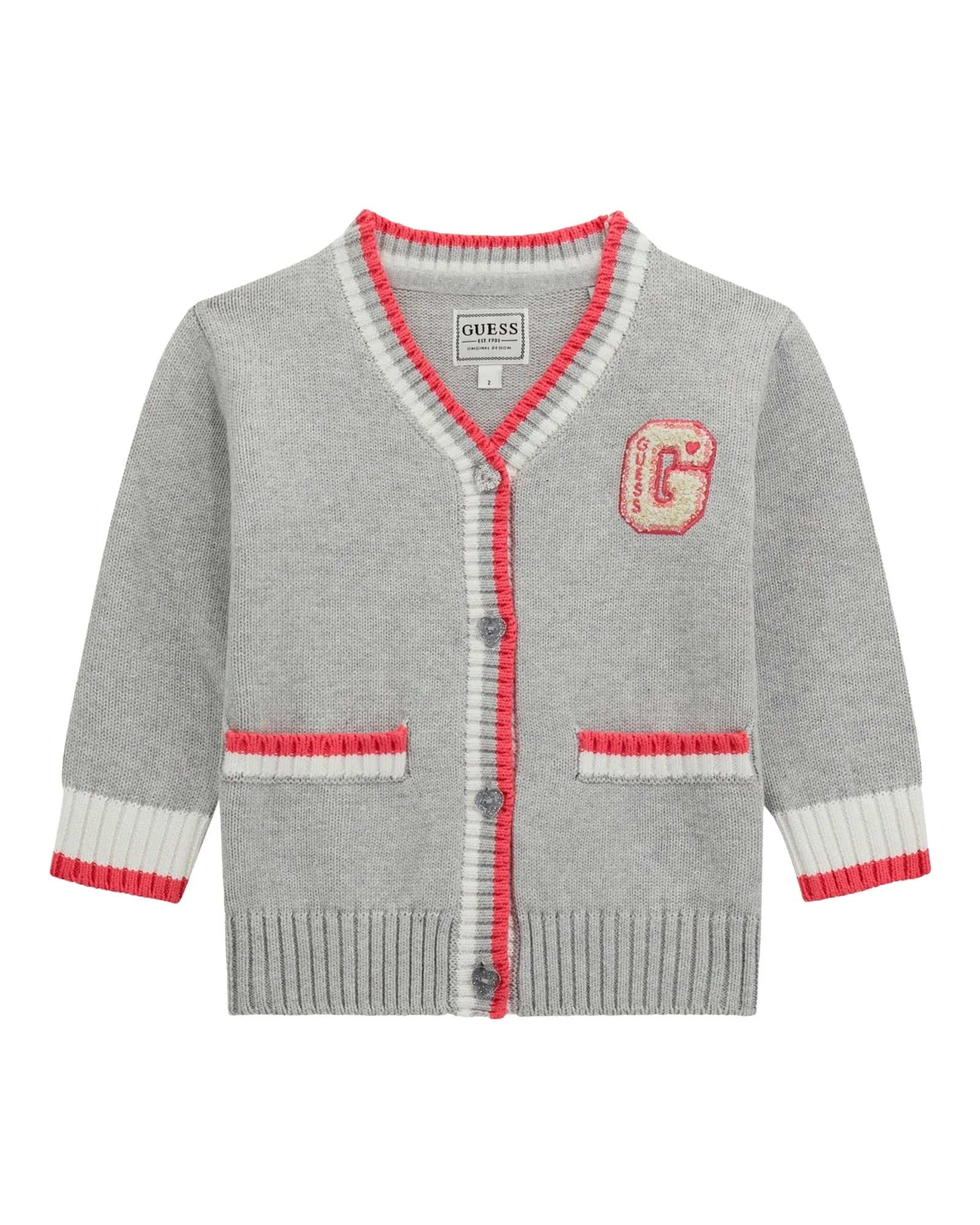 Grey Long Sleeve Cardigan (27) Guess