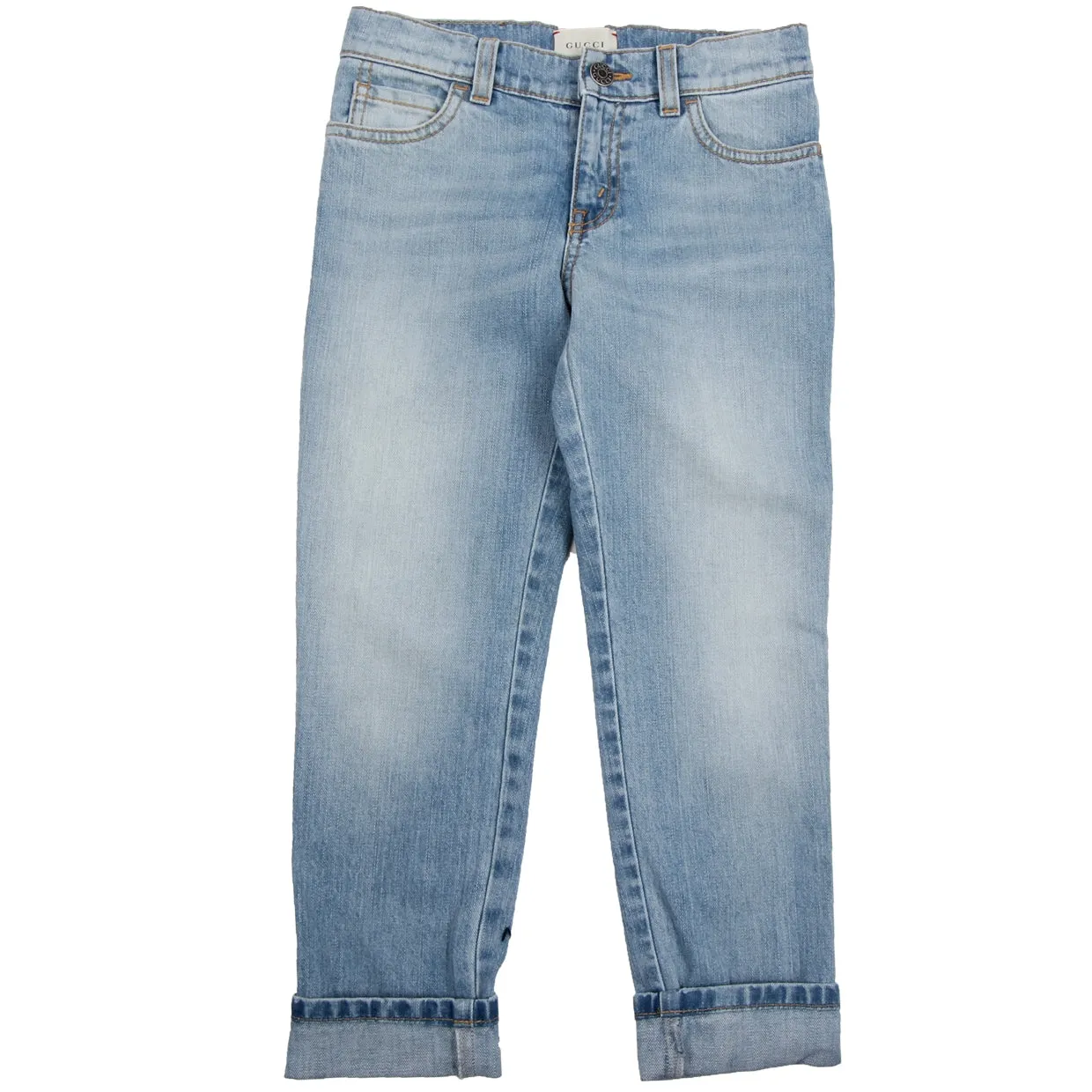Gucci Kids I Love Monsters Light Denim Jeans