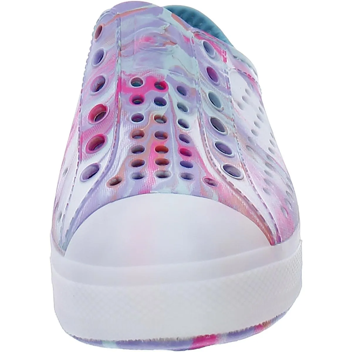 Guzman Flash-Solar Swirl Girls Perforated Slip On Light-Up Shoes