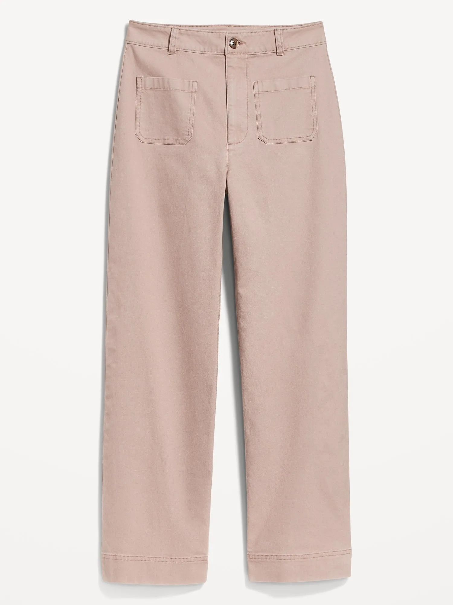 High-Waisted Cropped Wide-Leg Pants for Women