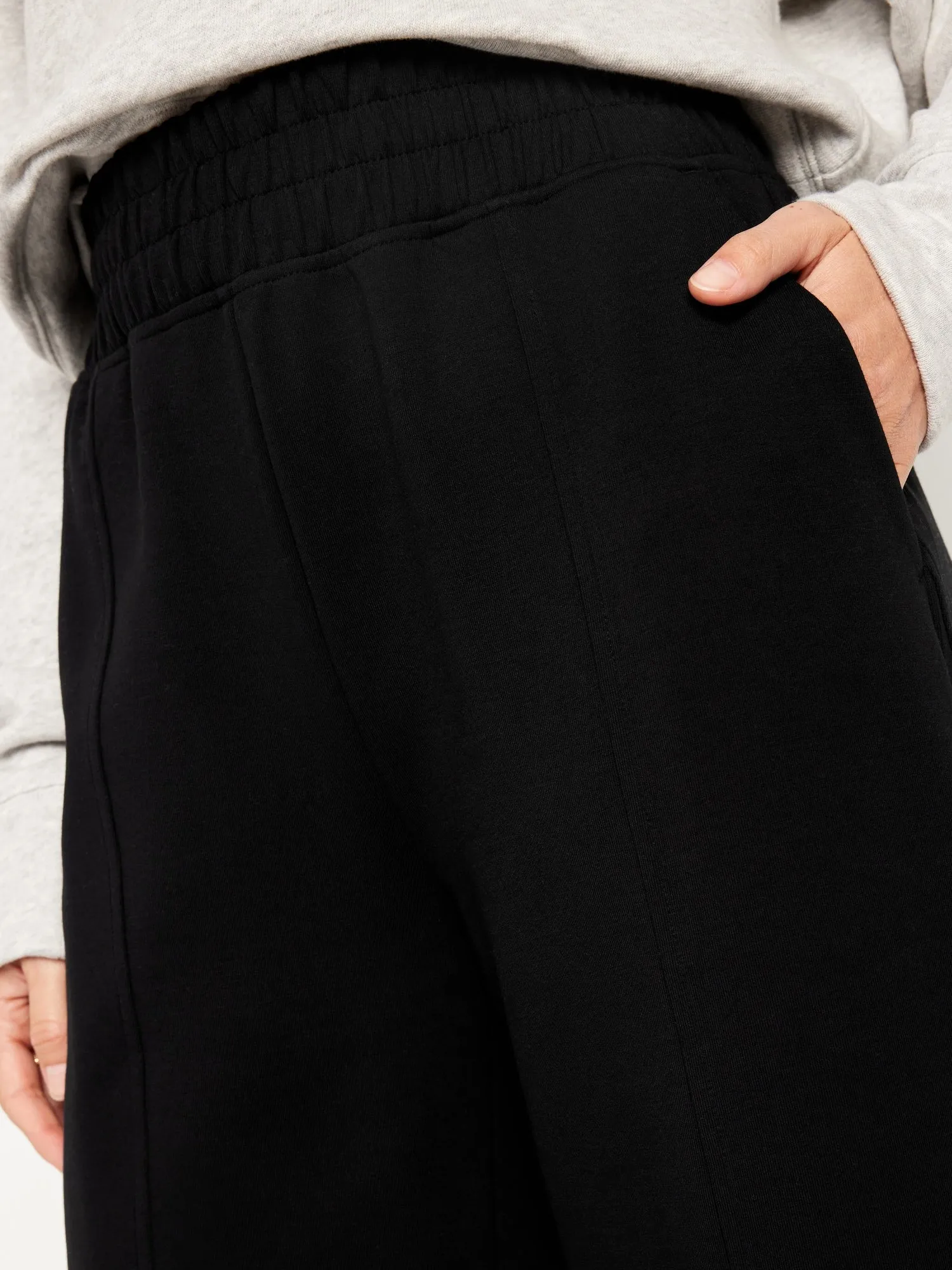 High-Waisted Dynamic Fleece Barrel-Leg Sweatpants for Women