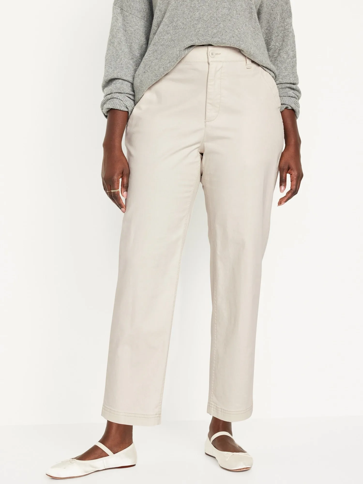 High-Waisted OGC Chino Pants for Women