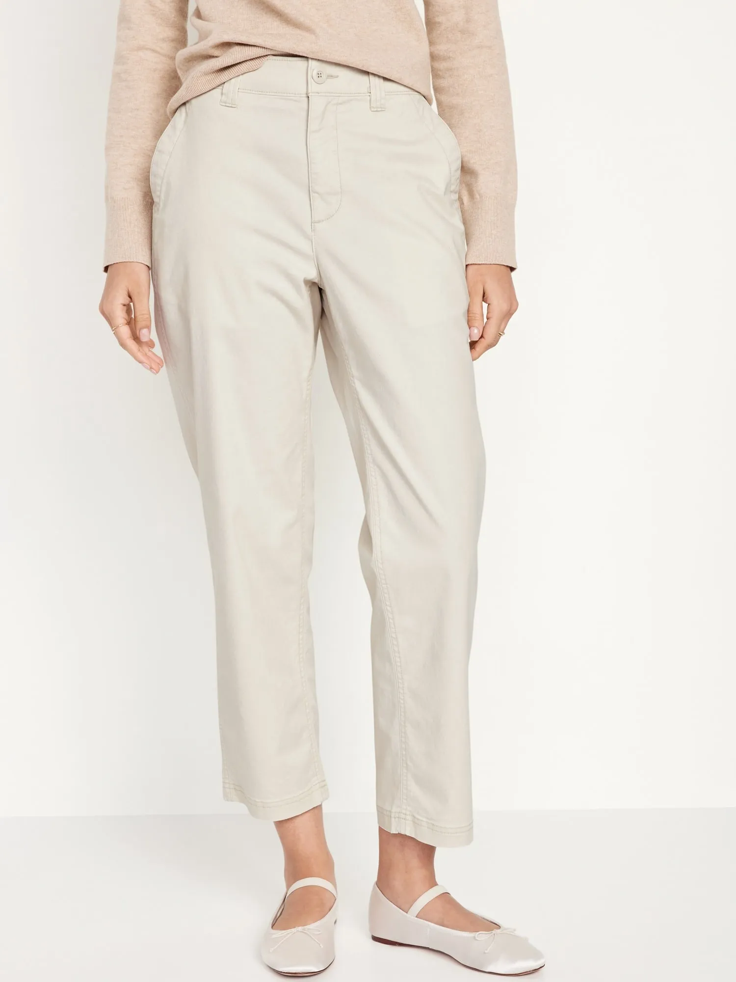High-Waisted OGC Chino Pants for Women