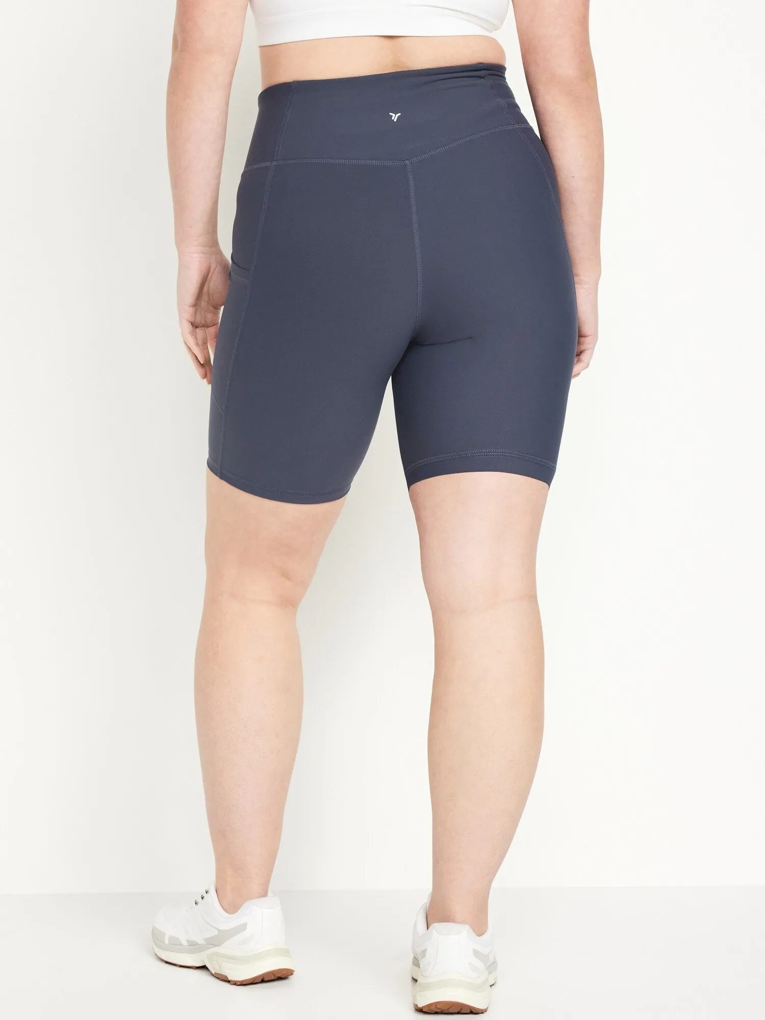 High-Waisted PowerSoft Biker Shorts for Women -- 8-inch inseam