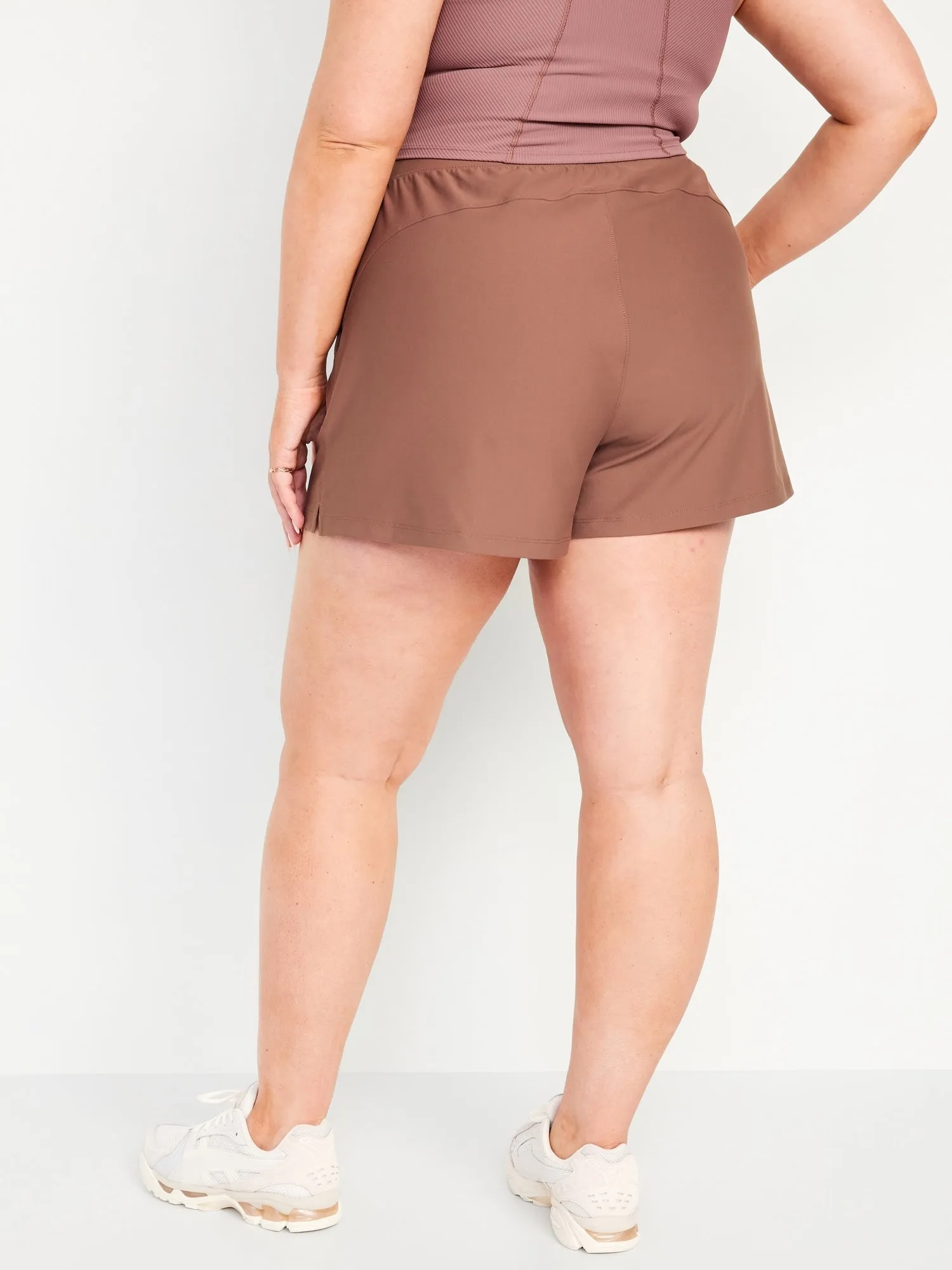 High-Waisted PowerSoft Shorts for Women -- 3-inch inseam