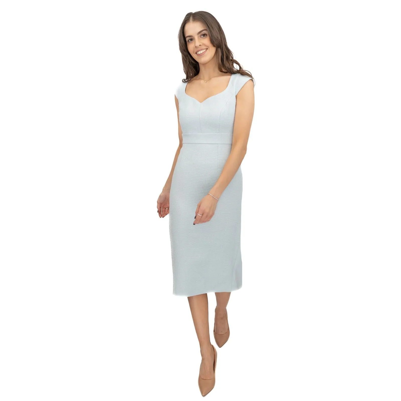 Hobbs Women Powder Blue Emmaline Dress