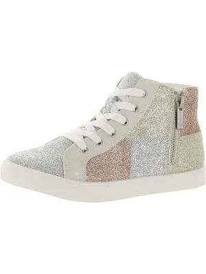 Judy Girls Little Kid Faux Fur Lined High-Top Sneakers