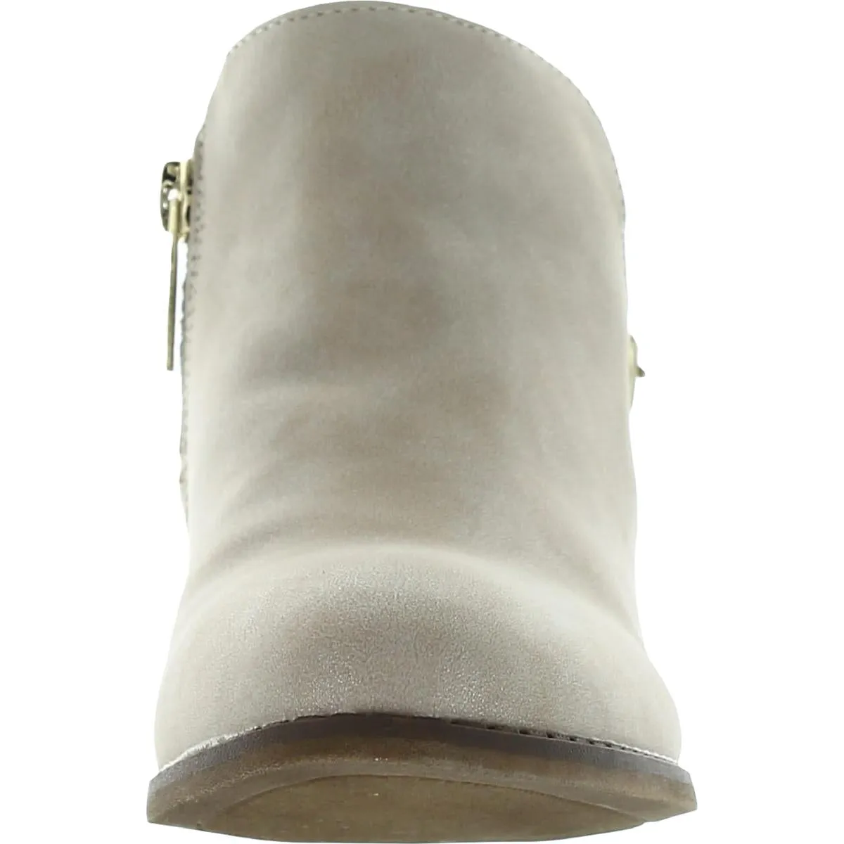 Kassie Girls Faux Leather Shimmer Booties