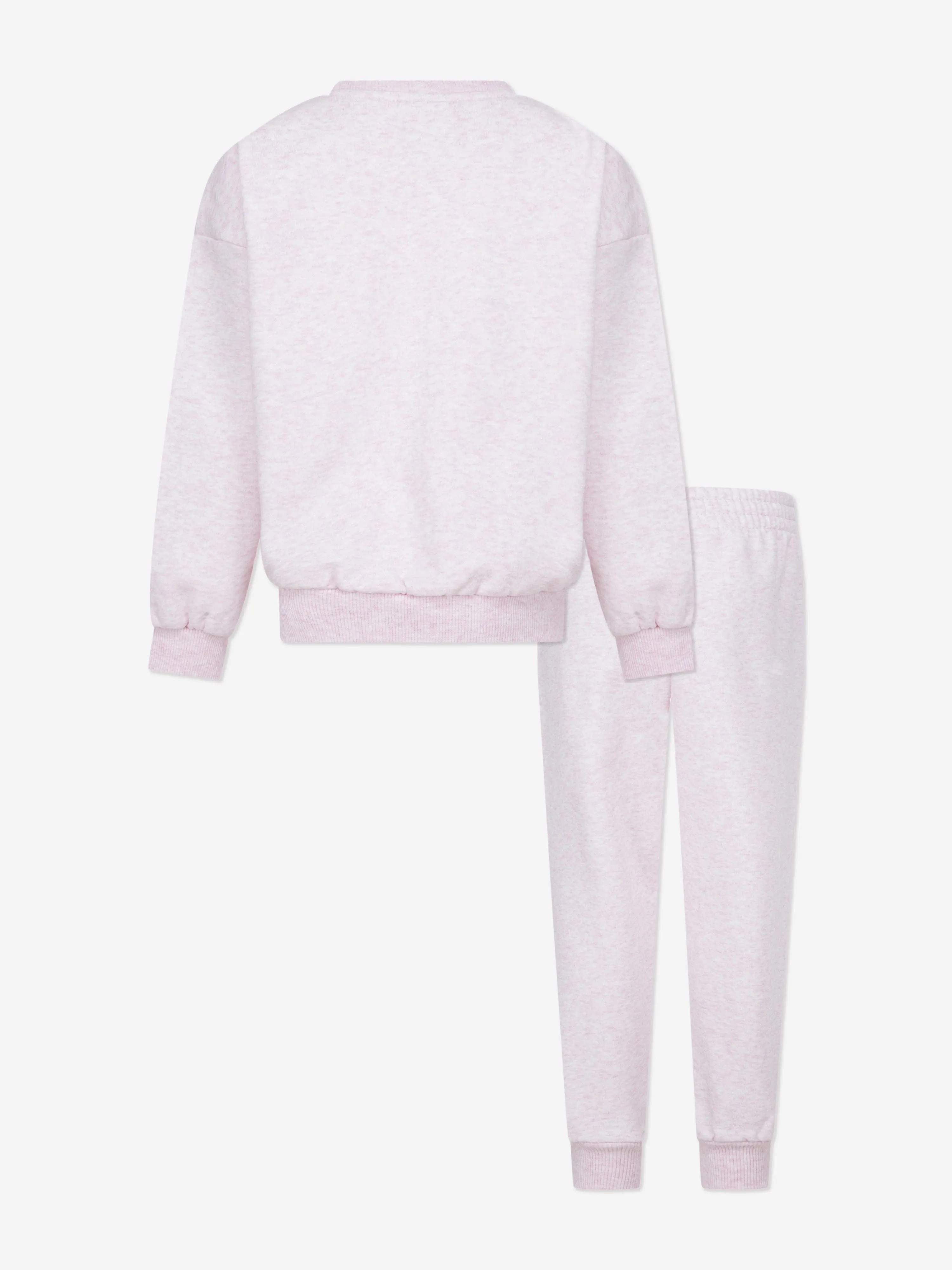 Kids Essential Fleece Tracksuit in Pink