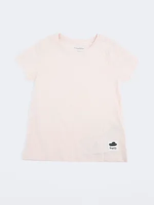 Kid's Girl's Plain Casual Top,Light Rose