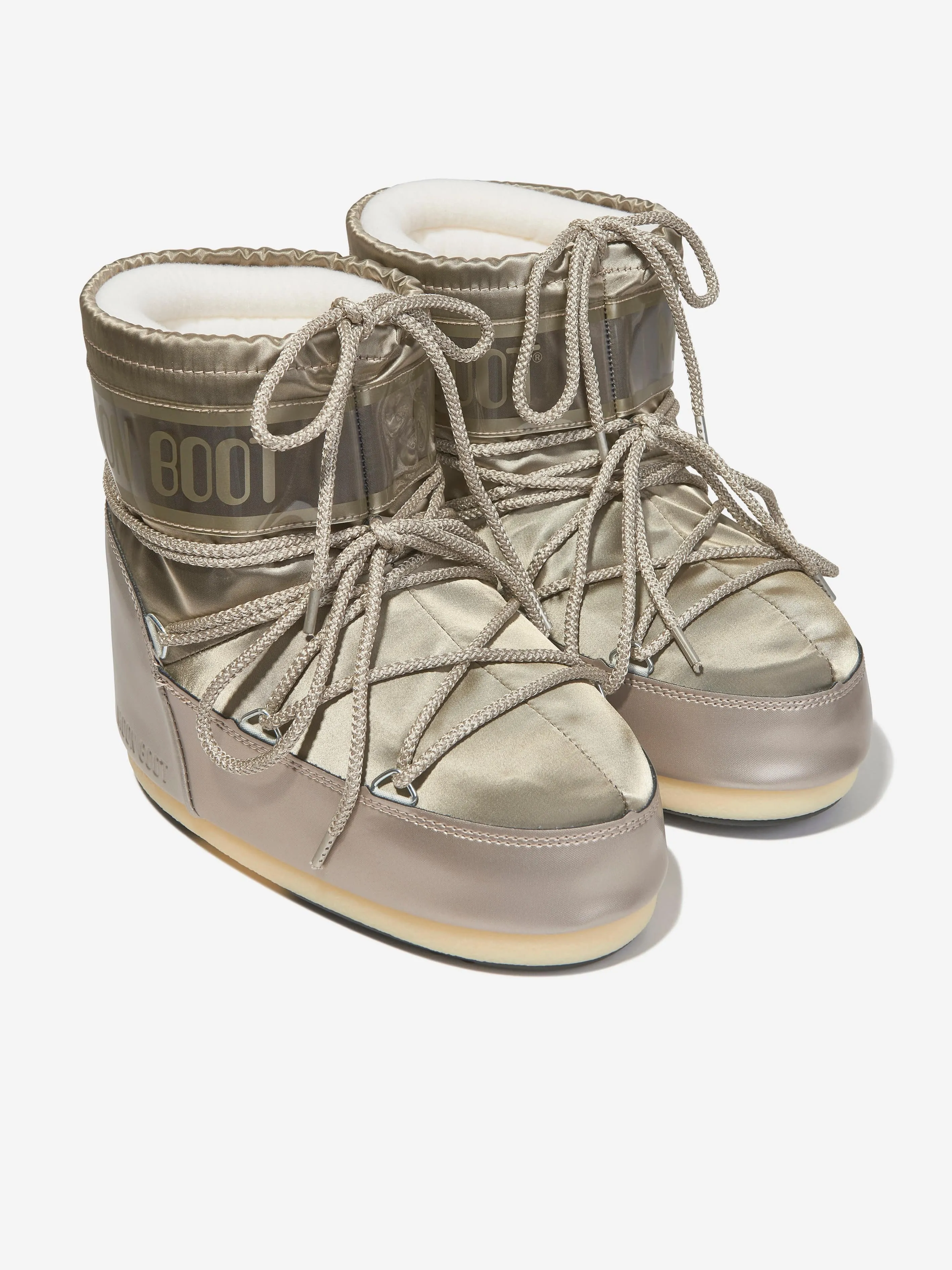 Kids Icon Low Glance Snow Boots in Gold
