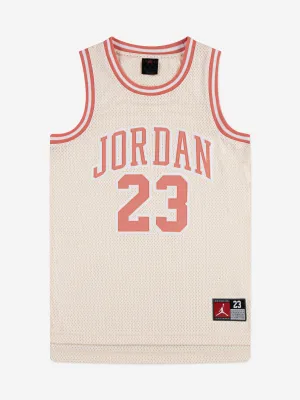 Kids Jordan 23 Jersey in Beige