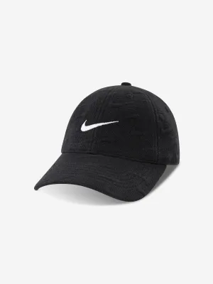 Kids Swoosh Motion Club Cap in Black
