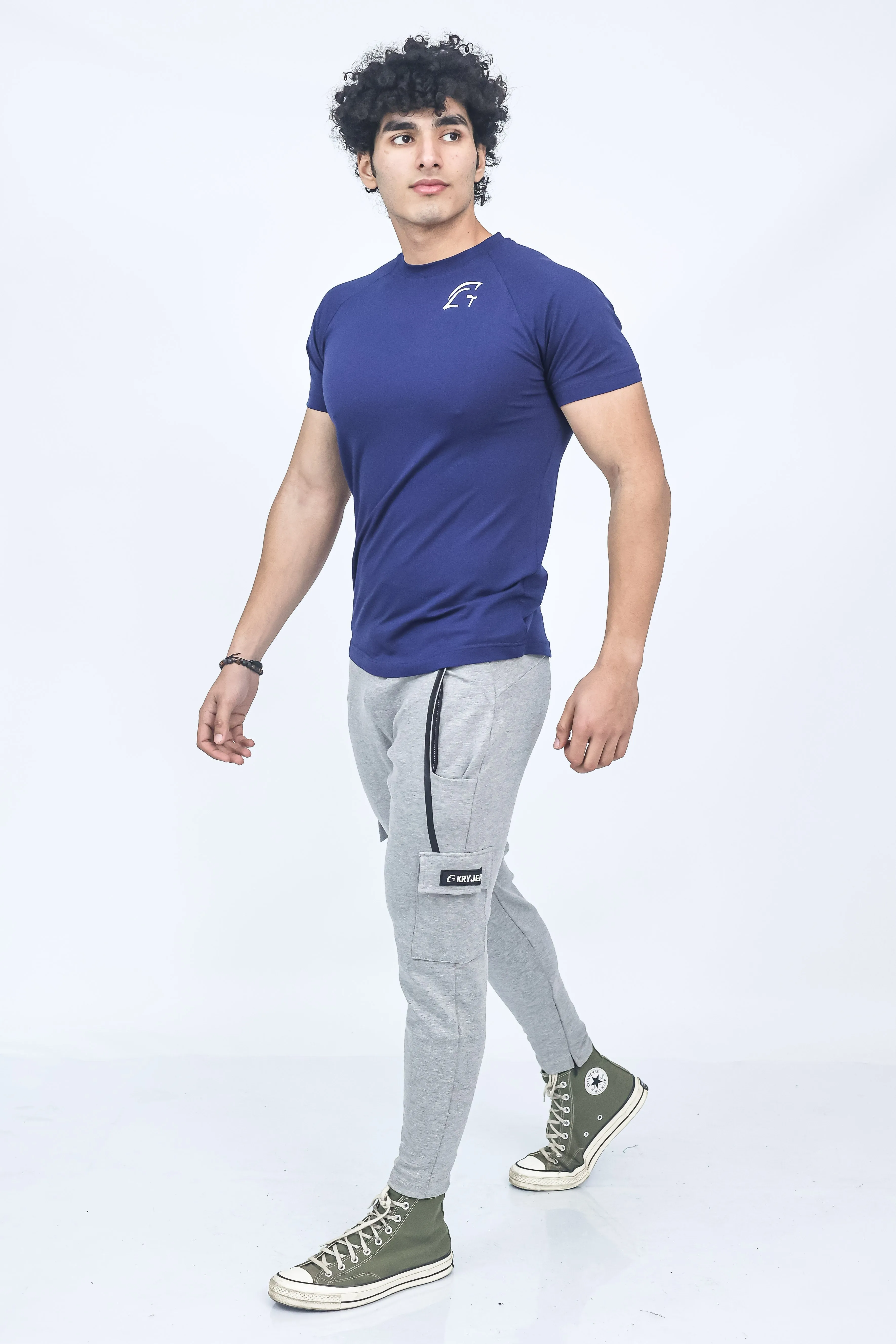 Kryjer X NTC Signature Half T-Shirt Navy
