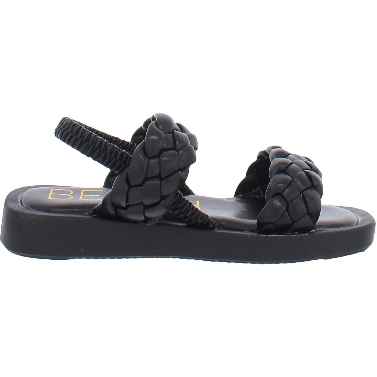 Lil Kenzi Girls Little Kid Braided Flatform Sandals