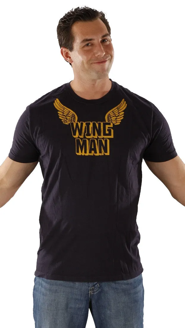 Local Celebrity Wing Man Tee in Navy